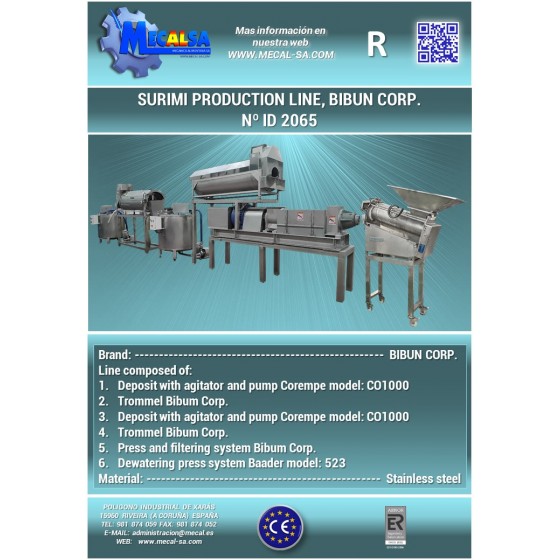 SURIMI PRODUCTION LINE, BIBUN CORP.