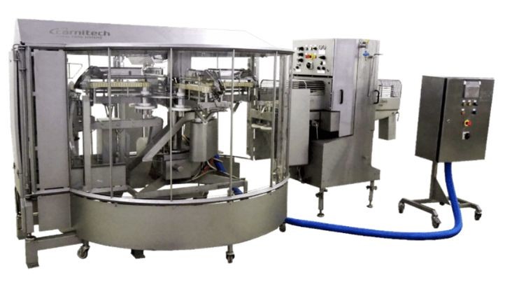 Descabezadora, fileteadora de salmón y otros Carnitech tipo: CT2620 + CT2630